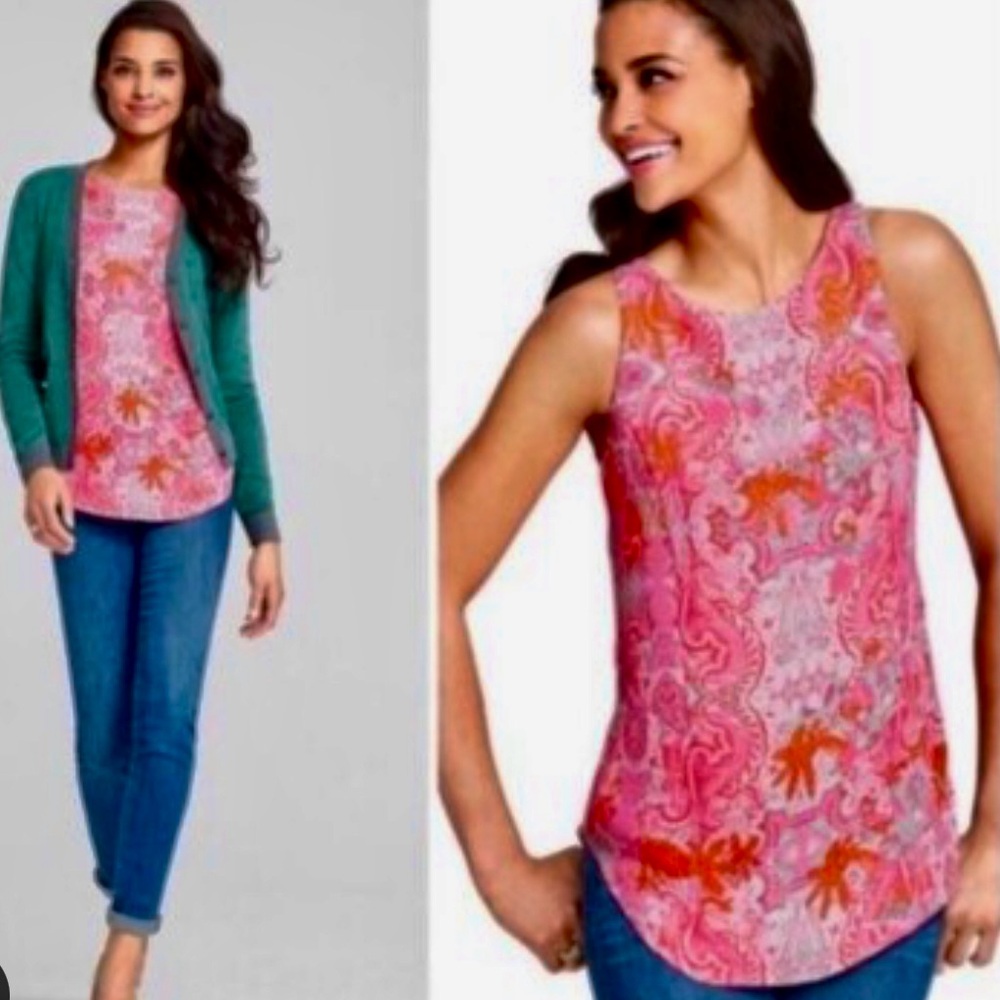 CAbi Jubilee Flowy Sleeveless Top